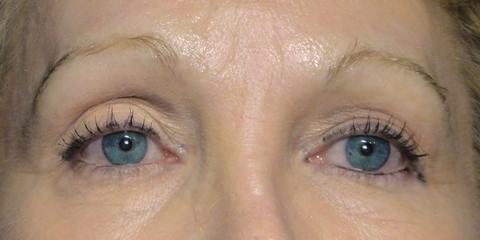 Eyebrows permanent cosmetics, before photo